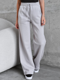 Spodnie Staff ril light gray fleece