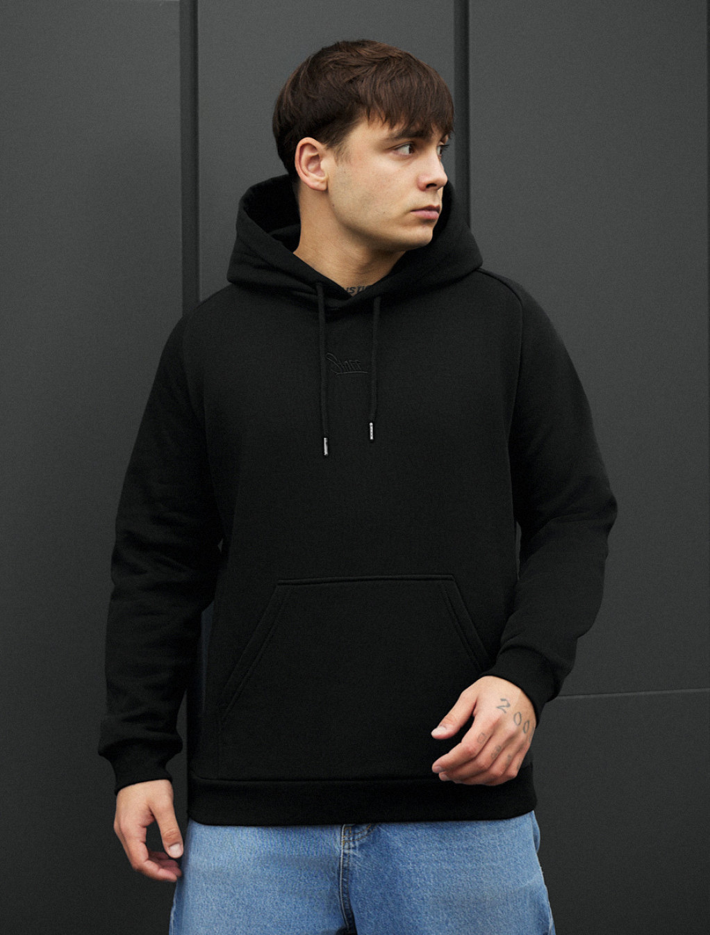 Bluza Staff black logo fleece