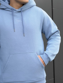 Bluza Staff light blue logo fleece