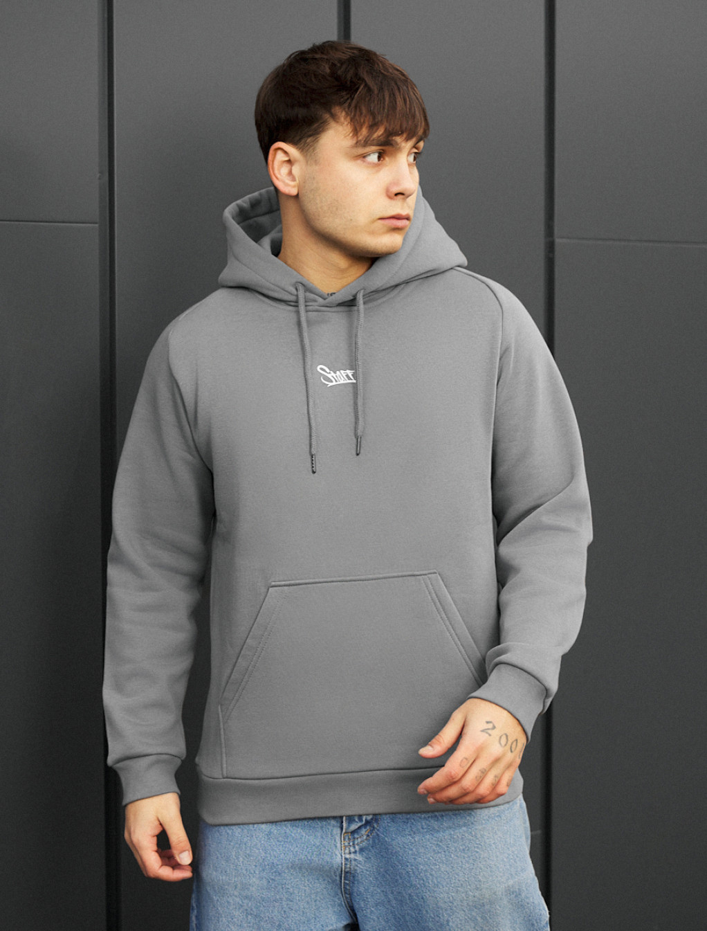Bluza Staff gray logo fleece