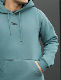 Bluza Staff turquoise logo fleece