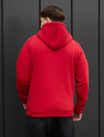 Bluza Staff red logo fleece