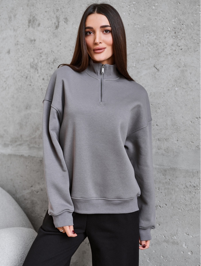 Olimpijka Staff le gray oversize fleece