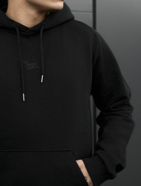 Bluza Staff re black logo oversize