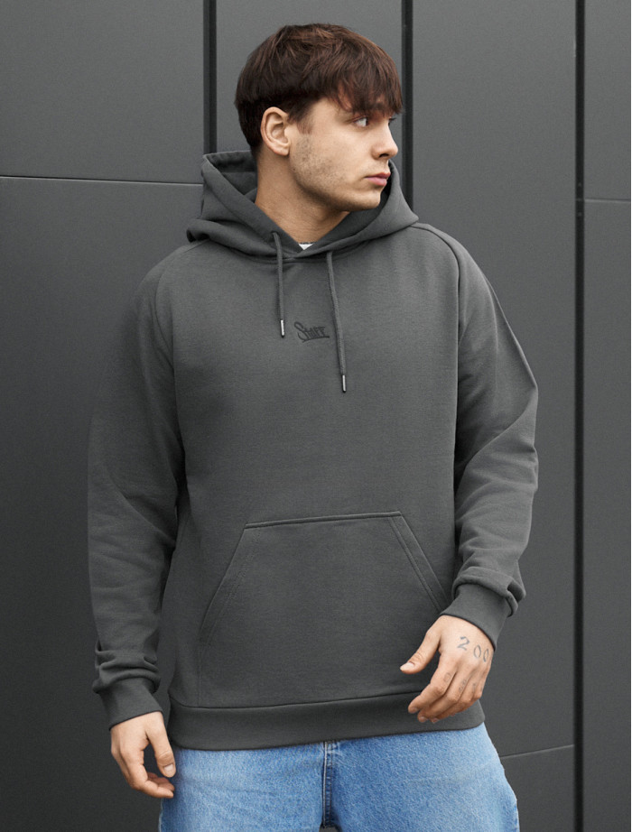 Bluza Staff re dark gray logo oversize