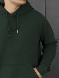 Bluza Staff re dark green logo oversize