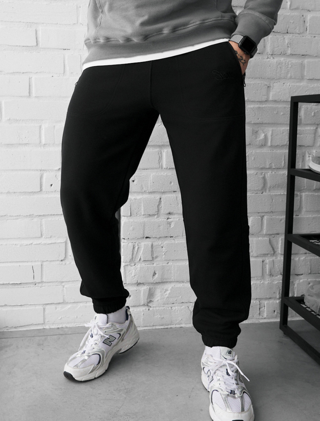 Spodnie dresowe Staff che black