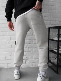 Spodnie dresowe Staff che light gray