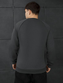 Bluza Staff dark gray logo reflective