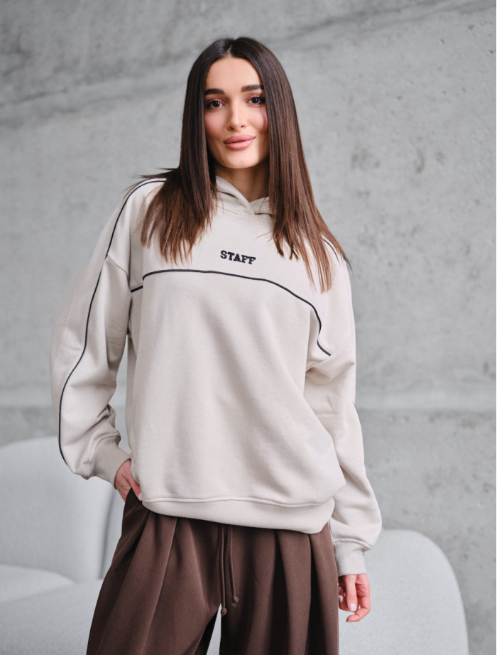 Bluza Staff jo light beige reflective