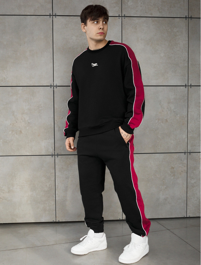 Dres Staff rin black & bordo reflective