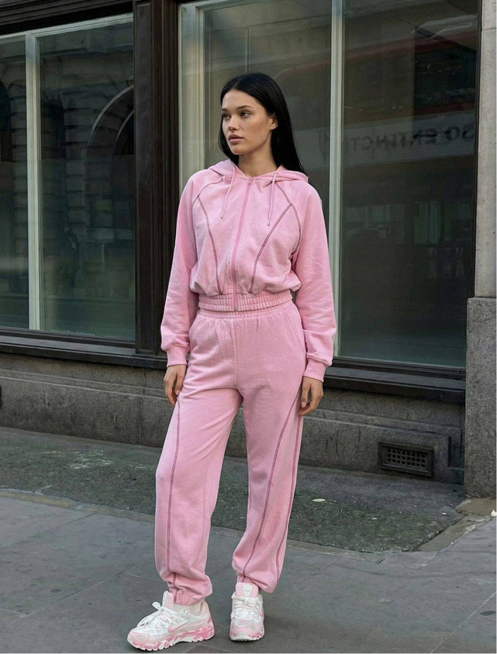 Dres Staff so pink zip oversize