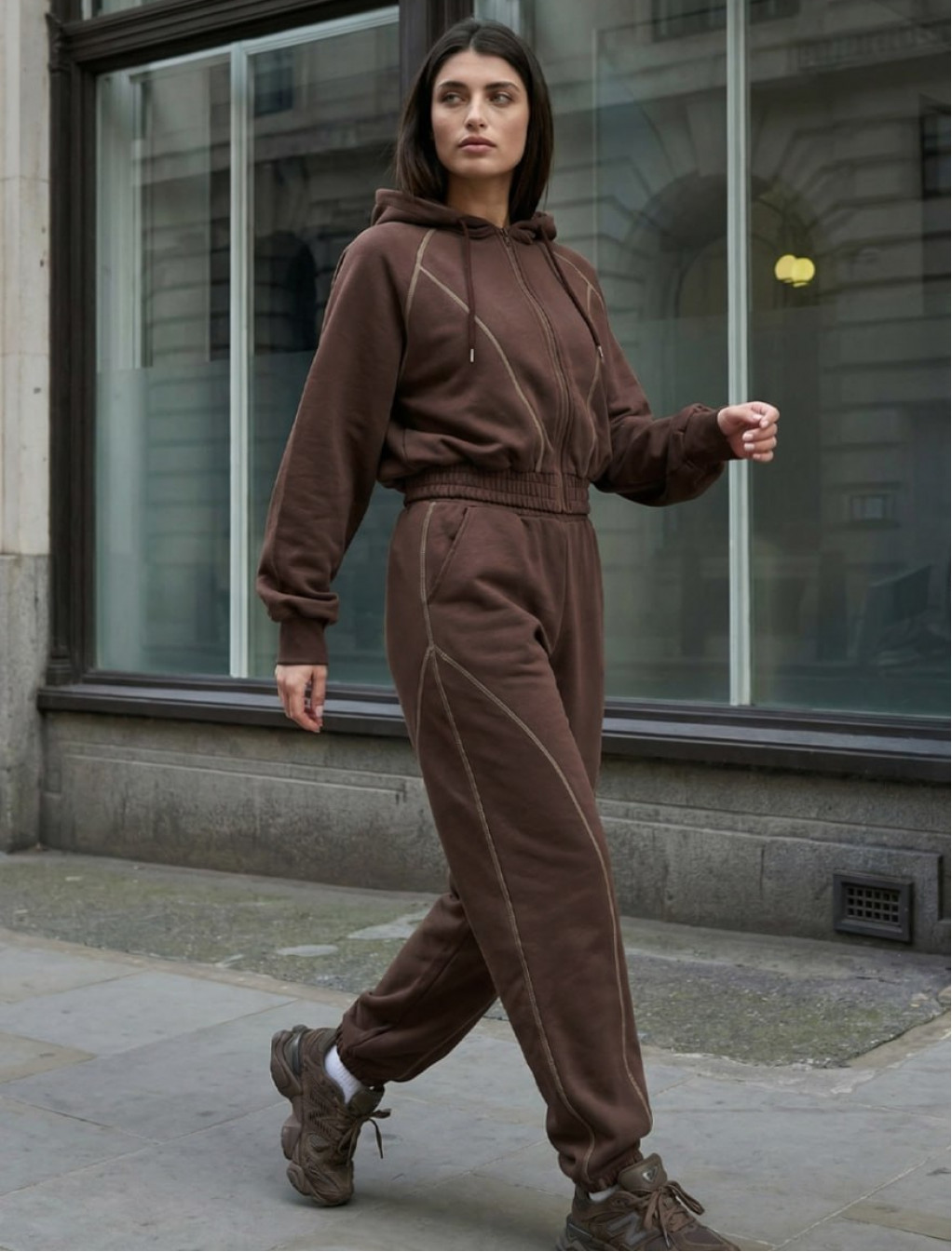 Dres Staff so brown zip oversize