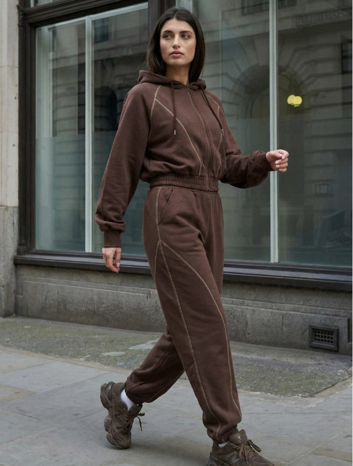 Dres Staff so brown zip oversize