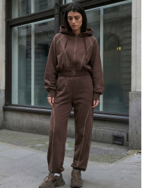 Dres Staff so brown zip oversize