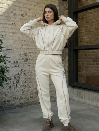 Komplet Staff so light beige zip oversize