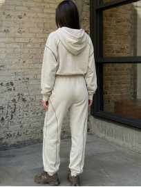 Komplet Staff so light beige zip oversize