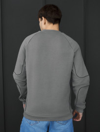 Bluza Staff gray logo reflective