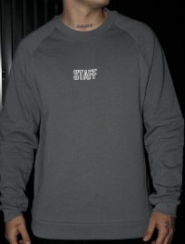 Bluza Staff gray logo reflective