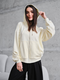 Bluza Staff fiz milk zip oversize