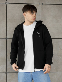 Bluza Staff logo zip black