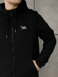 Bluza Staff logo zip black