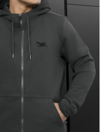 Bluza Staff logo zip dark gray