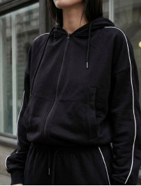 Dres Staff ur zip reflective black