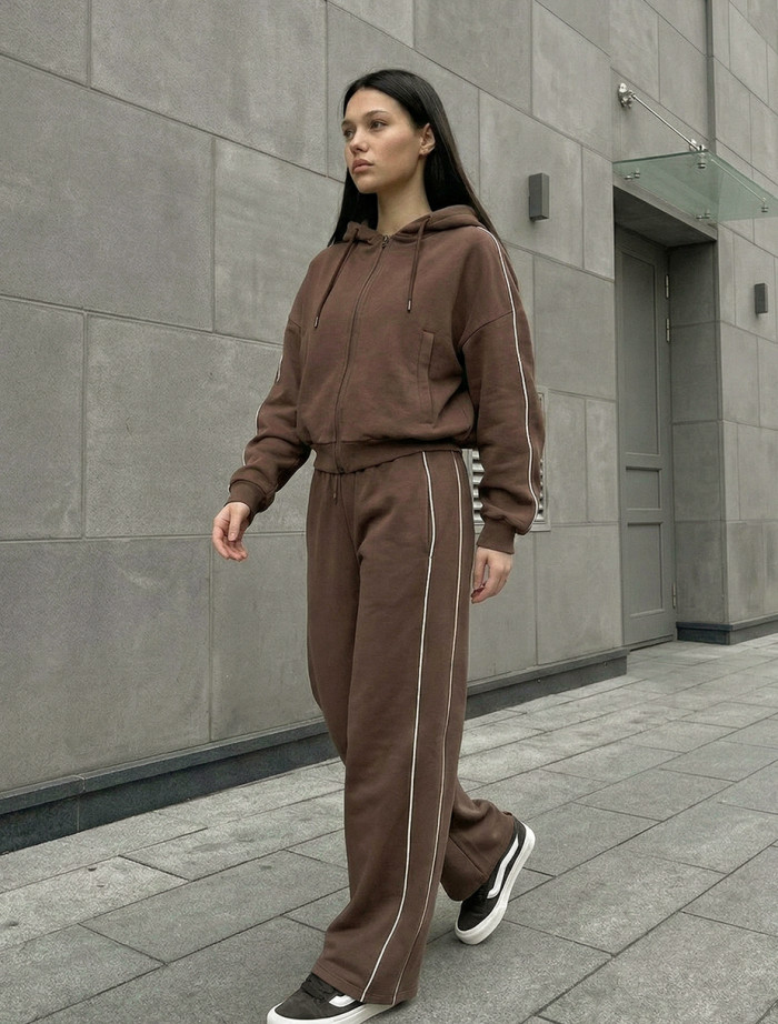 Dres Staff ur zip reflective brown