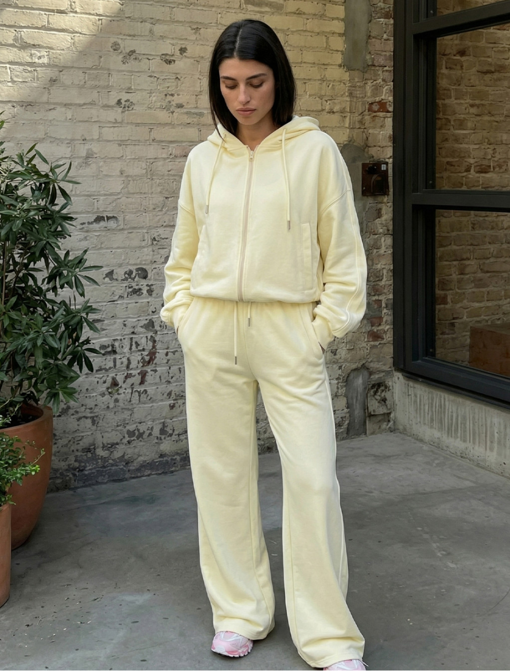 Dres Staff ur zip reflective light lemon