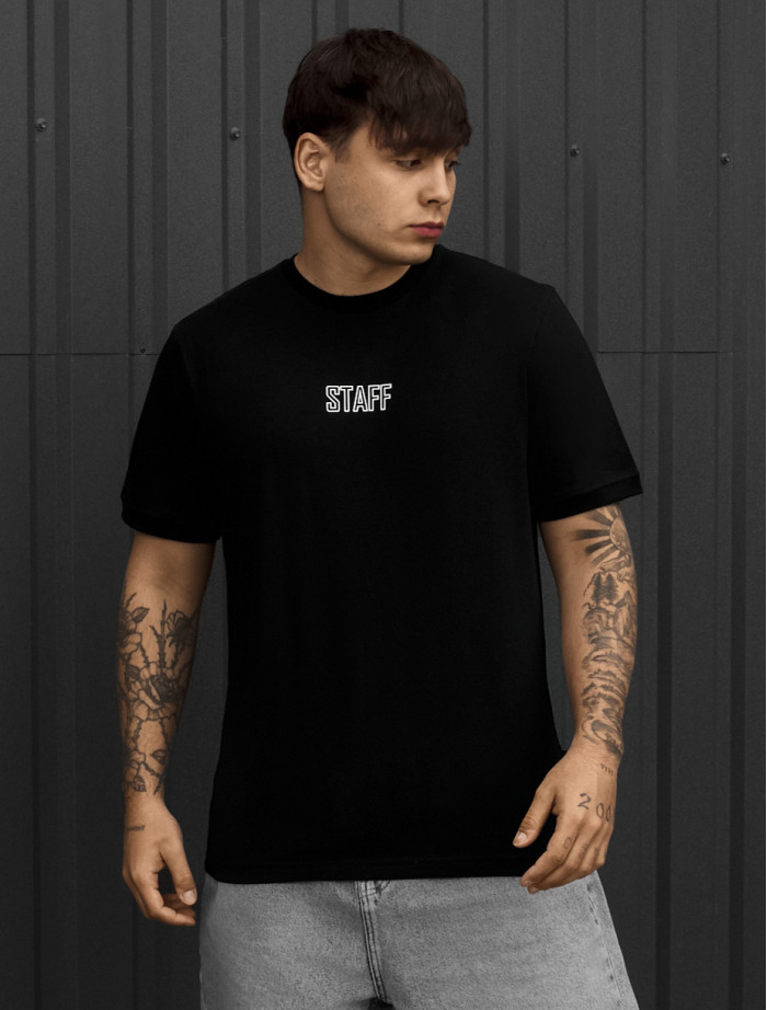 Koszulka Staff lu black logo reflective