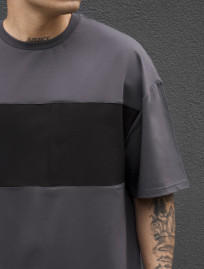 Komplet koszula + spodenki Staff patt dark gray & black