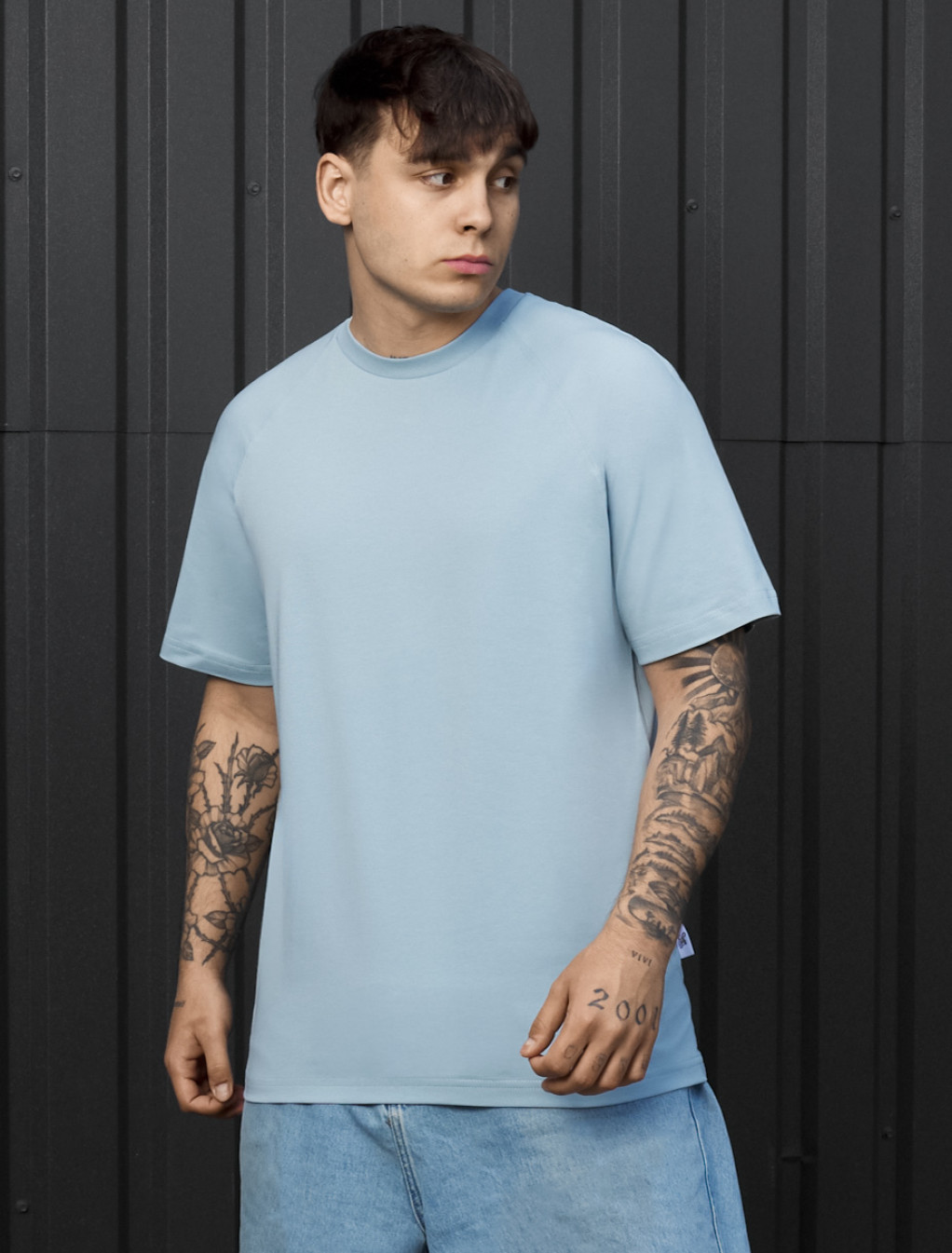 Koszulka Staff light blue reglan