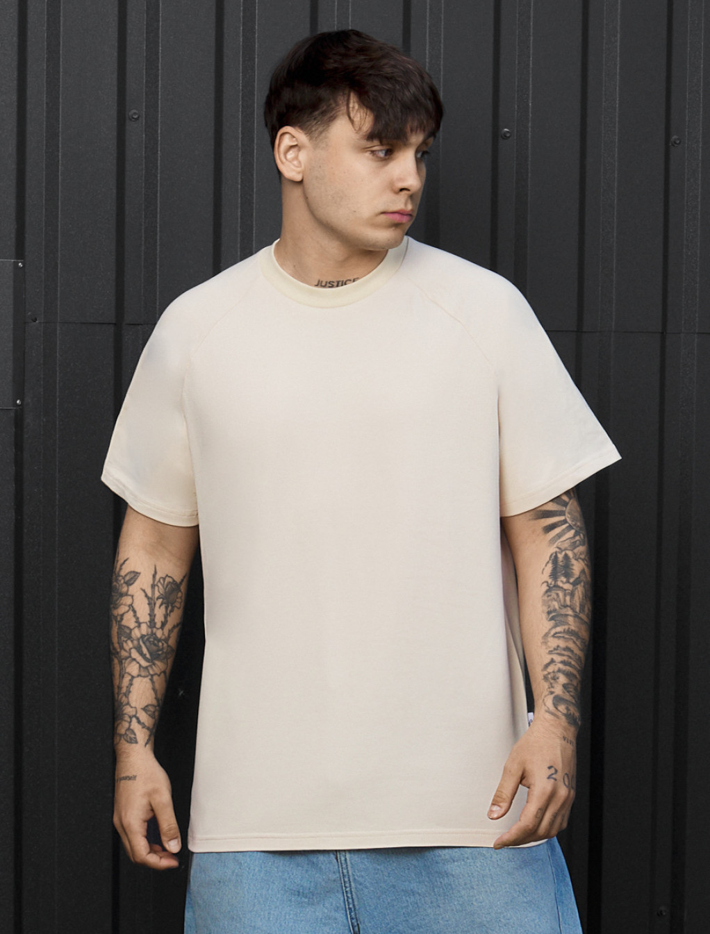 Koszulka Staff light beige reglan