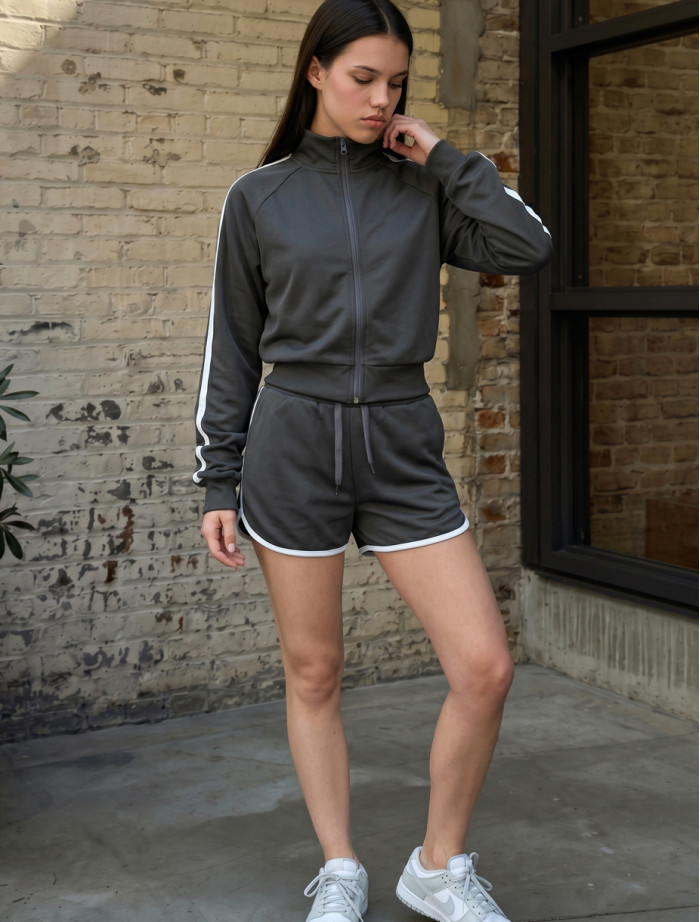Komplet olimpijka + spodenki Staff ir dark gray