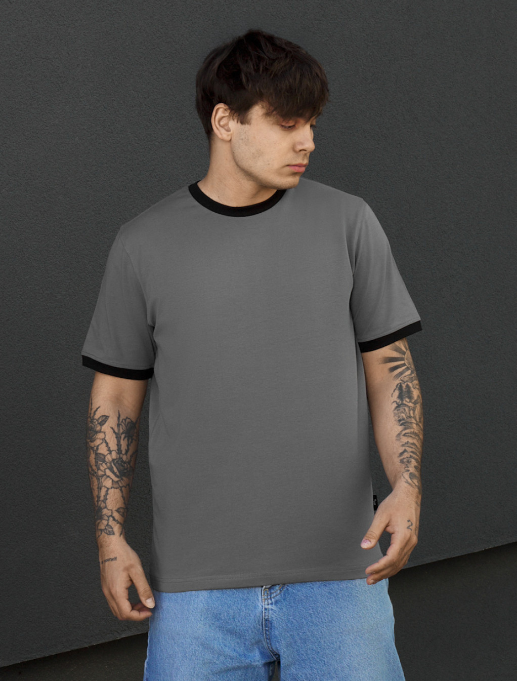 Koszulka Staff lu gray & black