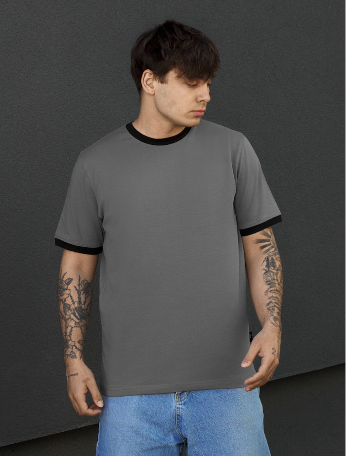 Koszulka Staff lu gray & black