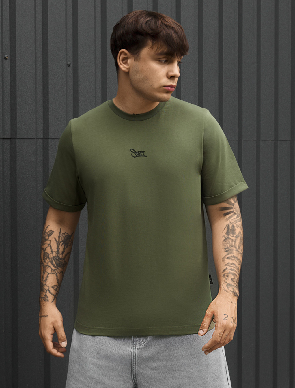 Koszulka Staff khaki logo