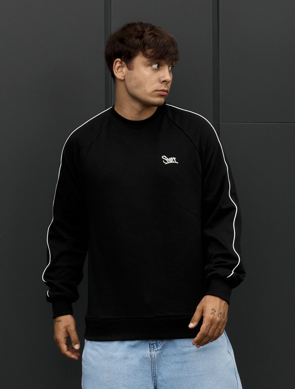 Bluza Staff black logo reflective