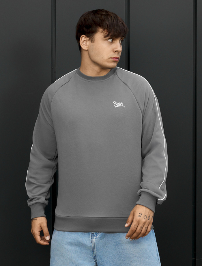 Bluza Staff gray logo reflective