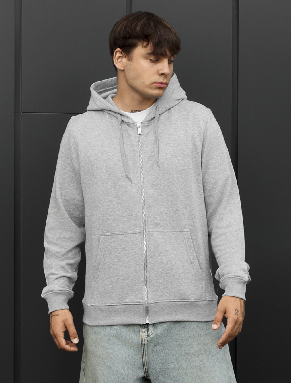 Bluza Staff vi zip gray melange