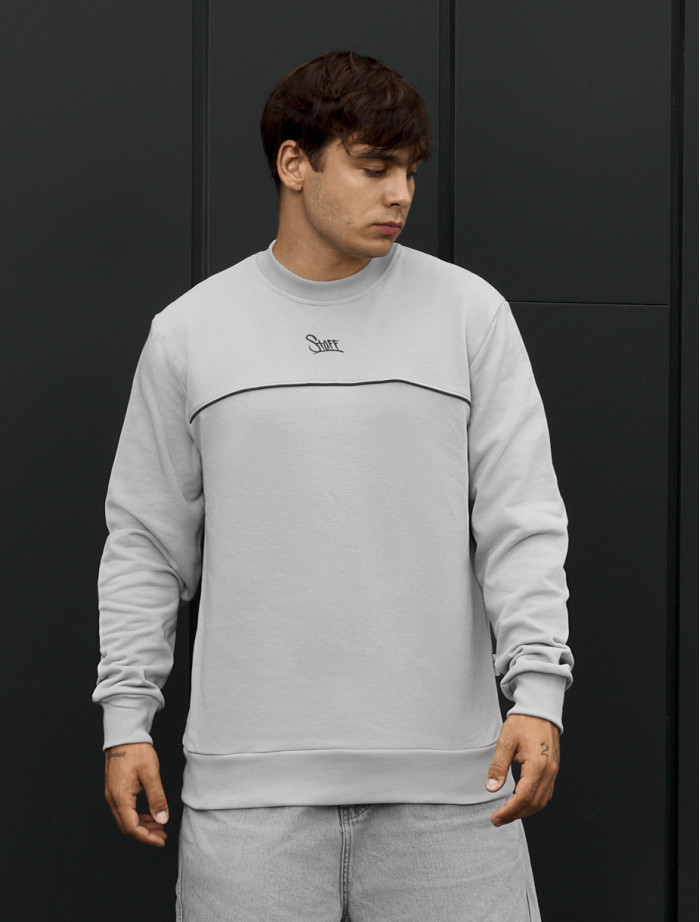 Bluza Staff logo light gray reflective