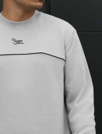 Bluza Staff logo light gray reflective