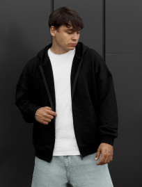 Bluza Staff bo zip black oversize