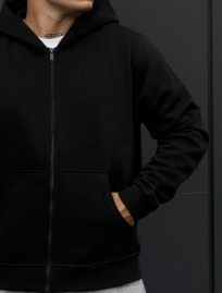 Bluza Staff zip black fleece