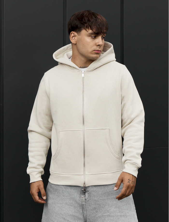 Bluza Staff zip milk fleece