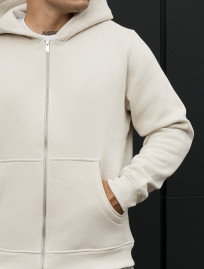 Bluza Staff zip milk fleece