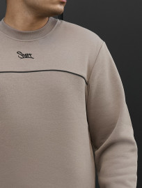 Bluza Staff logo beige reflective fleece