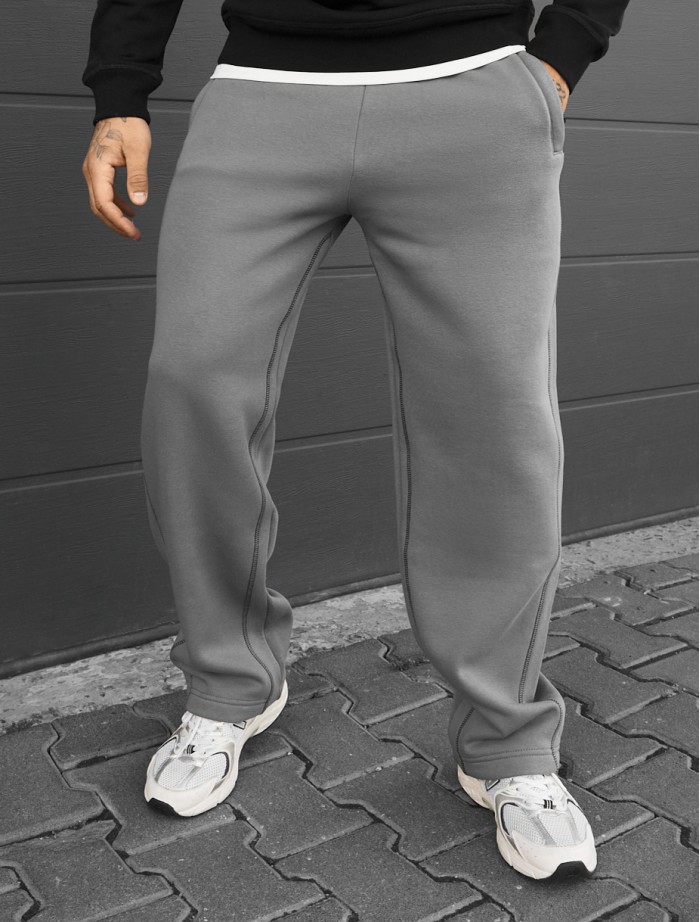 Spodnie dresowe Staff kl gray fleece