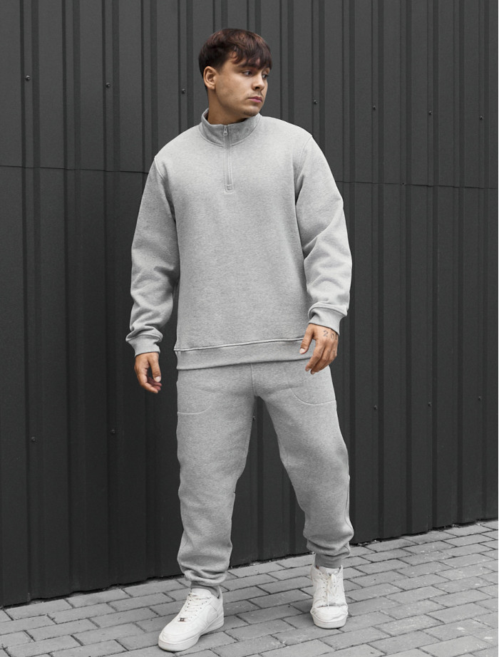 Dres Staff zeu gray melange fleece